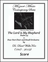 Psalm 23 The Lord is My Shepherd Four-Part choral sheet music cover